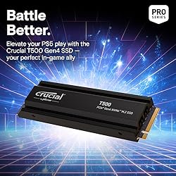 Crucial T500 4TB Gen4 NVMe M.2 Internal Gaming SSD