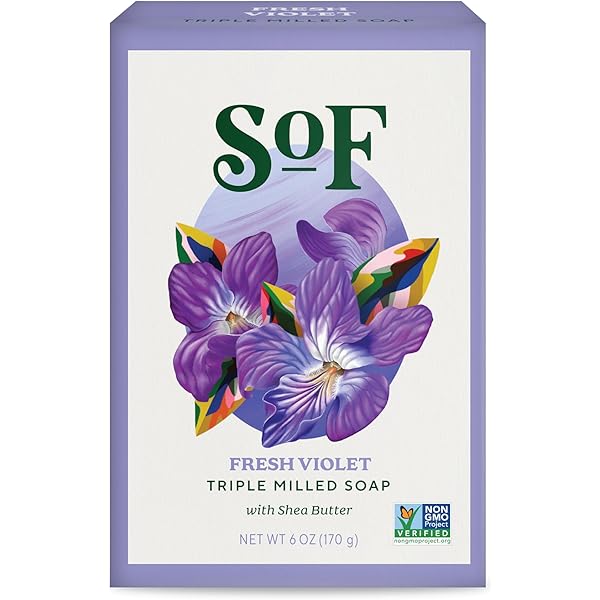 French Soap Set - Organic Shea Butter - Lilac Jamaica