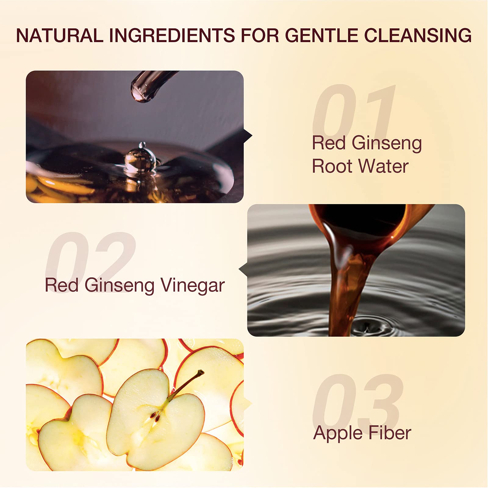 Donginbi Red Ginseng Moisture & Pure Cleansing Foam, Hydrating Face Wash with Red Ginseng Extract, Non-Irritating, Lightweight & Creamy Daily Face Cleanser by Korea Ginseng Corp - 5.07 Oz