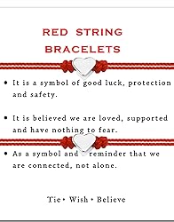 SmileBelle Red String Bracelet, Red Bracelet for