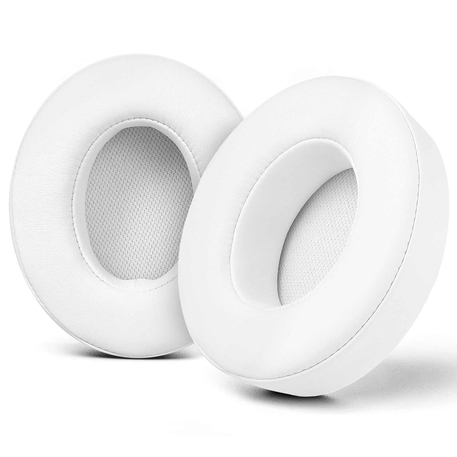 Photo 1 of Toyoso Replacement Ear Pads for Beats Studio 2/3 Wired/Wireless Headphones, Ear Pads for B0501 / B0500, Beat Studio Earpads with Noise Cancelling Foam, Soft Protein Leather (White)