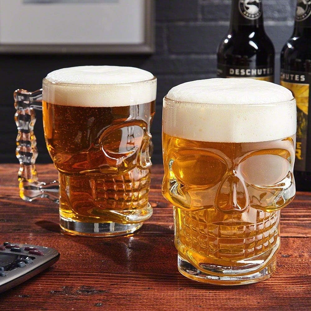 Cloudsell Glass Mug - 2 Pieces, Clear, 525 ml