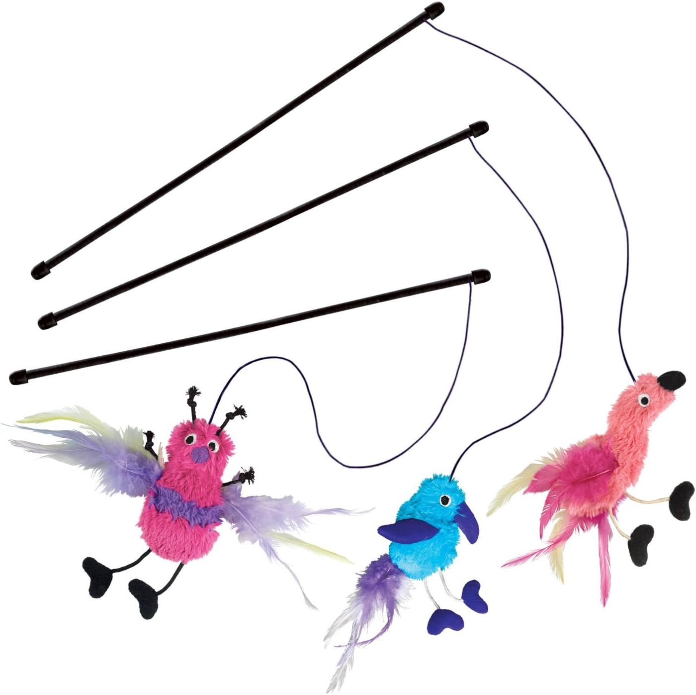 kong active feather teaser cat toy