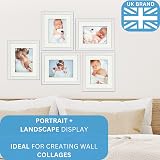 Clay Roberts 8x10 Picture Frame White Freestanding Wall Mountable 20x25 cm view 3