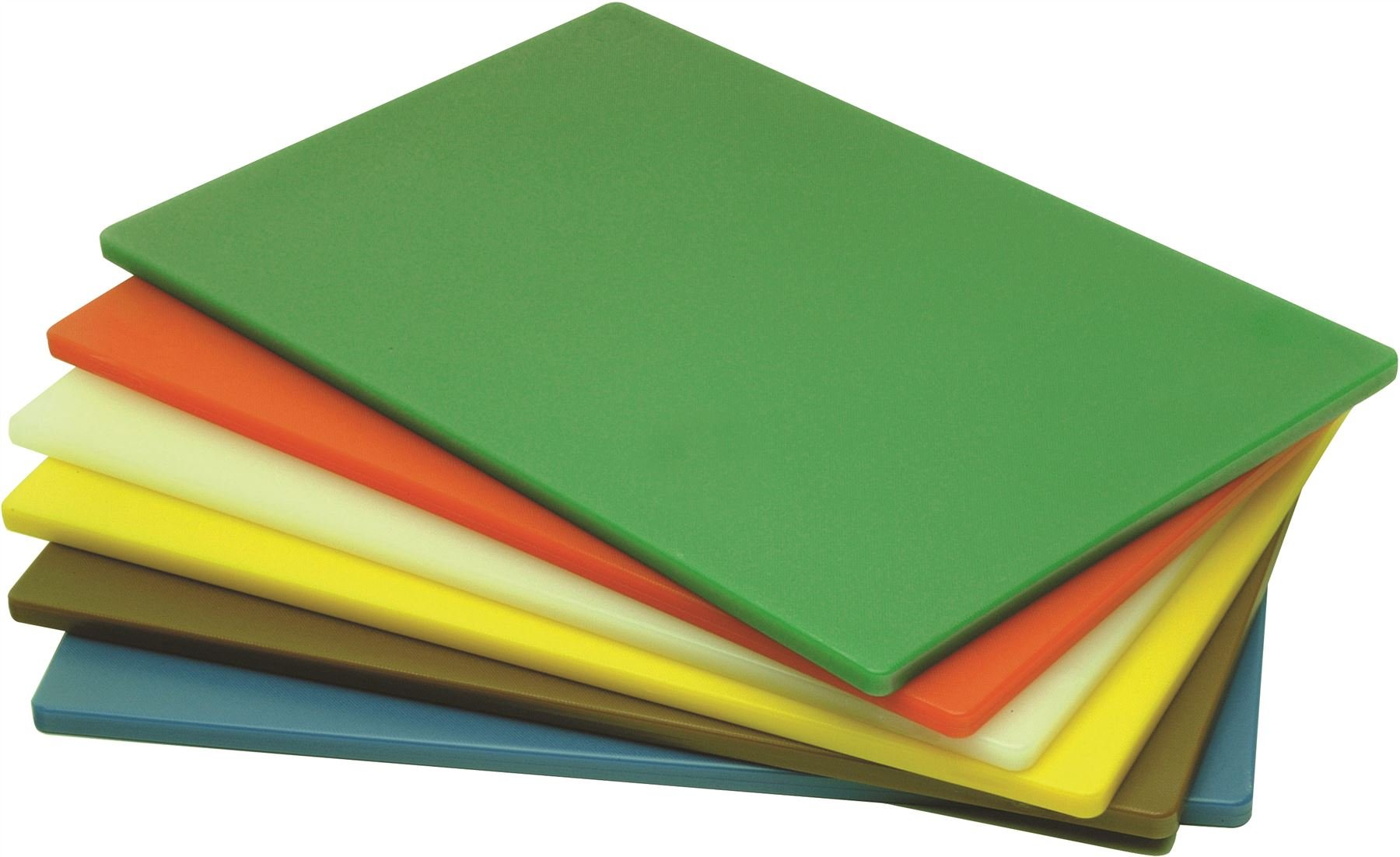 Genware NEV-Y1812 Poly Cutting Board, 18" x 12" x 0.5", Yellow