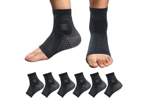 YANMIDE 3Pairs Neuropathy Socks - Soothe Relief Compression Socks 20-30 mmHg - Comprex Ankle Sleeves for Arch Support, Achilles Tendonitis, and Foot Pain Relief (Medium, Black)