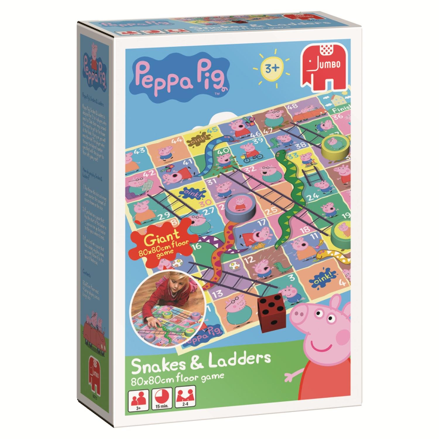 Peppa Pig Snakes and Ladders Bodenspiel (englische Version) Amazon.de