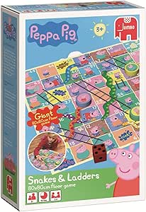 Disney Peppa Pig - Juego de Mesa de Serpientes y escaleras: Amazon.es