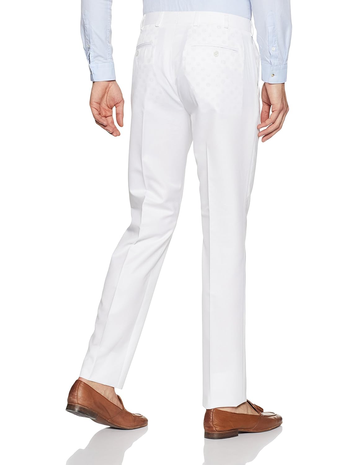 raymond men's relaxed fit formal trousers