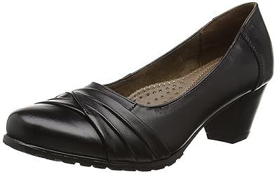 Cushion Walk Women S Flexible Comfort Shoes Black Black 6 Uk