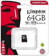 Kingston Canvas Select 64GB MicroSD Class 10 UHS-I 80MB/s Read Card view 3