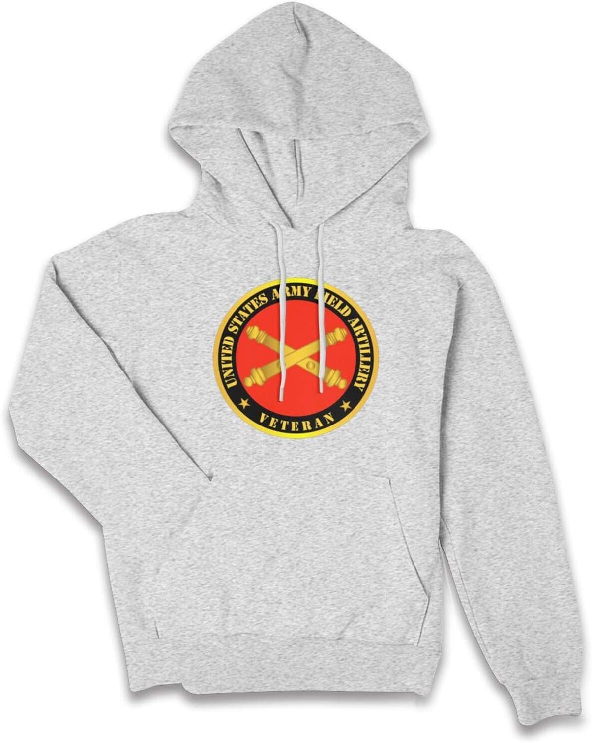 US Army Field Artillery Veteran w Branch Stylish Sweater Hooded Pocket Hoody for