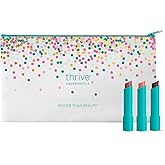 Thrive Causemetics Sheer Strength Hydrating Lip Tint Trio, Makeup Gift Set for Women, Long Lasting Hydration, Lightweight Moisturizing Tinted Lip Cream Formula, 3 Shades, Rowan, Kaisa, Melissa