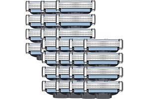 GBBAZU Razor Blades Refills for Mach3, Mens Razor Blades, Turbo Razor Blades Refills for Gillette, with Precision Cut Stainless Steel Blades for Gillette, for Longer Hair Hard to Shave Spots (8Pcs)