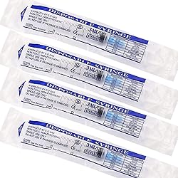25 Pack 3ml 23Ga Lab Syringe Tools with