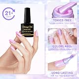 Shining She Pearl Gel Nail Polish 5 Colors 8ml Soak Off UV/LED Mermaid Shell view 3