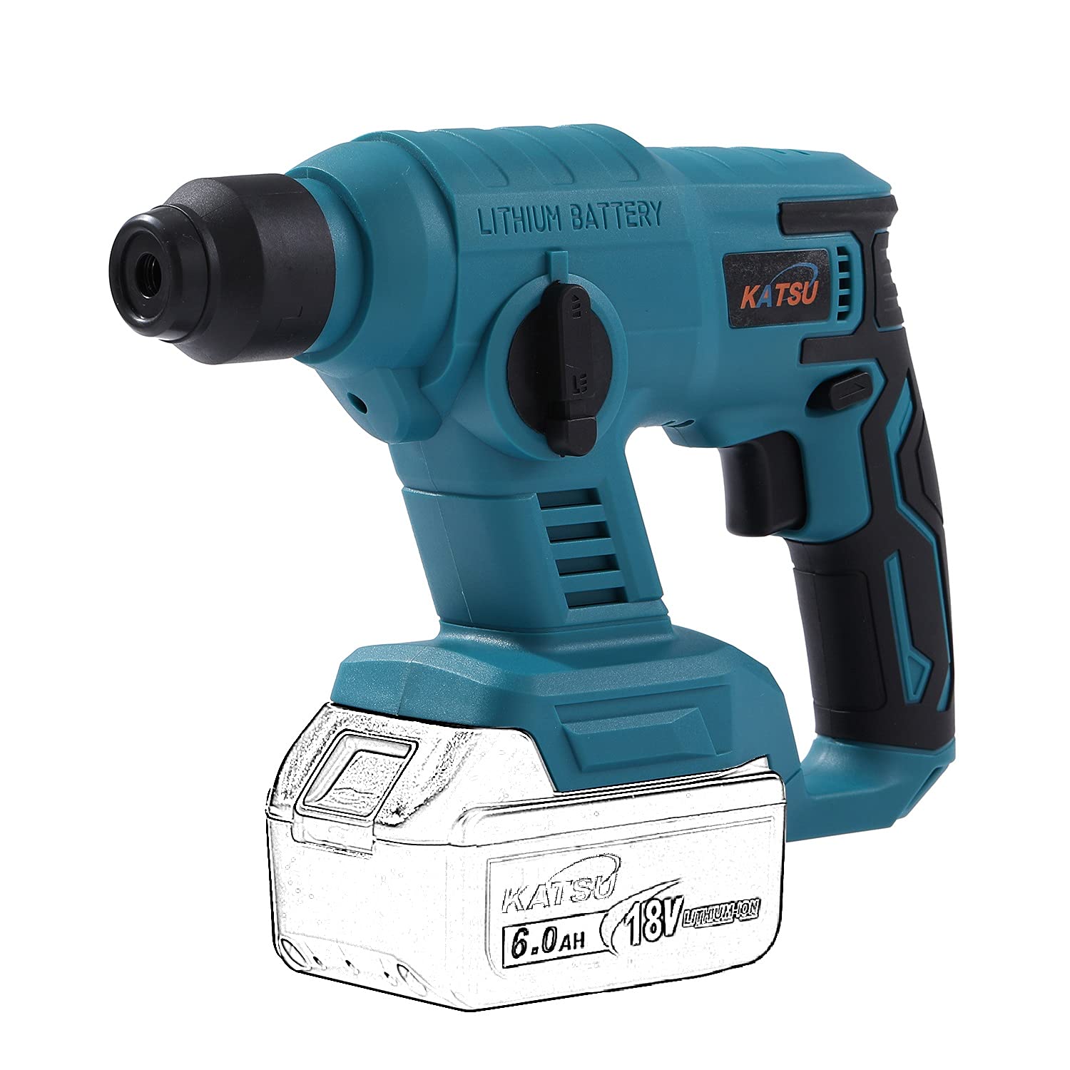 KATSU FIT-BAT 21V Cordless SDS Rotary Hammer Drill 22mm Without Batteries (Body Only) 102383
