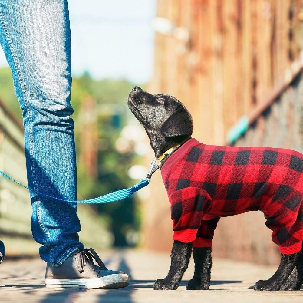 red flannel dog pajamas