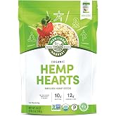 Manitoba Harvest Organic Hemp Hearts, Shelled Hemp Seeds, 18 oz | 10 g Plant-Based Protein and 12 g Omegas 3 and 6 per 30 g Serving, Non-GMO, Vegan, Keto, Paleo, Gluten-Free, For Smoothies
