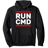 RUN CMD Funny Geek Nerd Computer IT Admin Informatics Pullover Hoodie