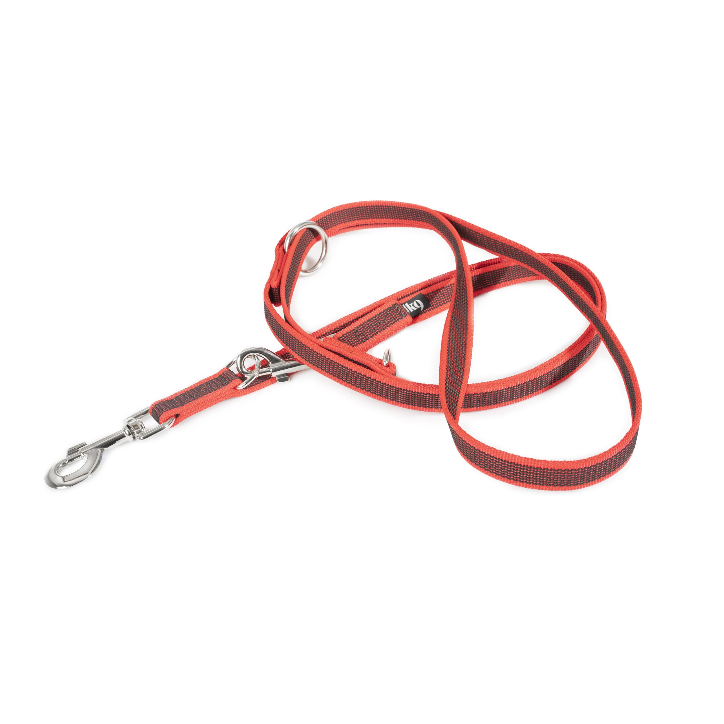 Color & Gray Adjustable Super-Grip Leash, 20 mm x 2,2 m, Red-Gray