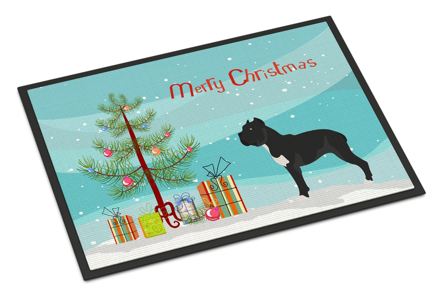 Caroline's Treasures BB8507MAT Cane Corso Christmas Indoor or Outdoor Mat 18x27, 27" L x 18" W, Multicolor