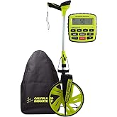 Calculated Industries #6575 DigiRoller Plus III 12.5 Inch Estimators Electronic Distance Measuring Wheel with Large Backlit Digital Display; Measure in Feet, Inches, Meters, Yards; FREE Carrying Pack