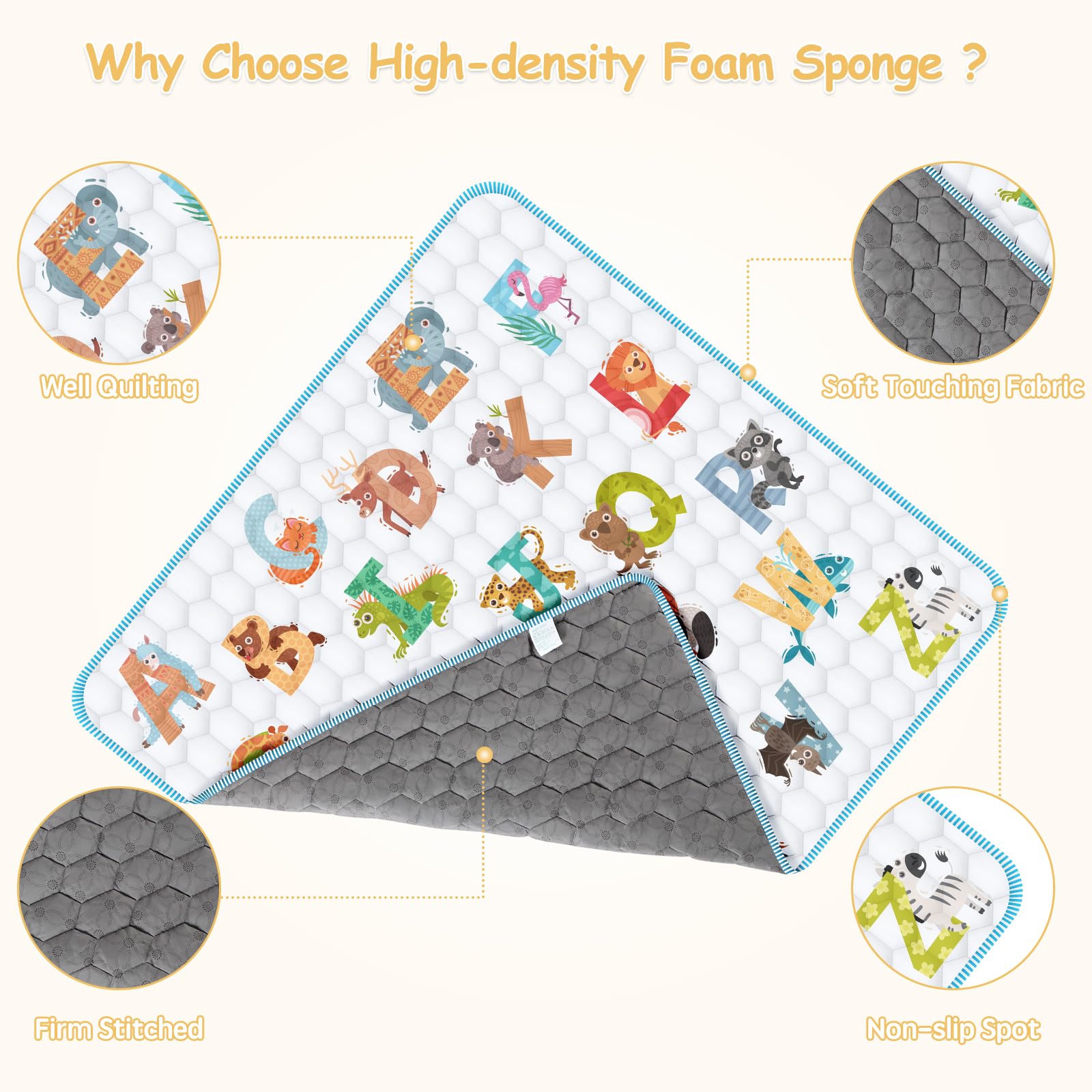 Baby Play Mat for Floor,Premium Baby Play Mat 50