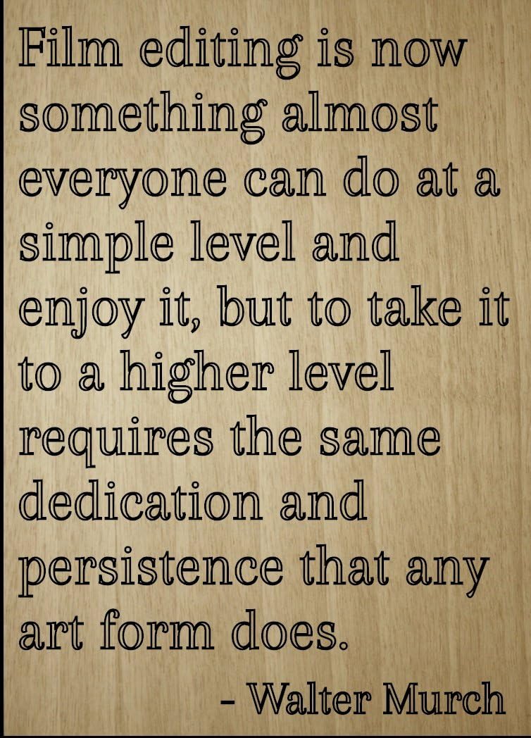 Amazon De Filmbearbeitung Ist Jetzt Etwas Almost Zitat Von Walter Murch Lasergravur Auf