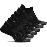 Feetures Elite Ultra Light Cushion Ankle Socks - Sport Sock with Targeted Compression - (6 Pair)