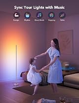 Govee LED Floor Lamp RGBIC Modern Silver Corner Lamp 61 Scene 8 Music view 4