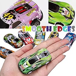 36 Pack Pull Back Toy Cars, Mini Die-Cast Race Cars