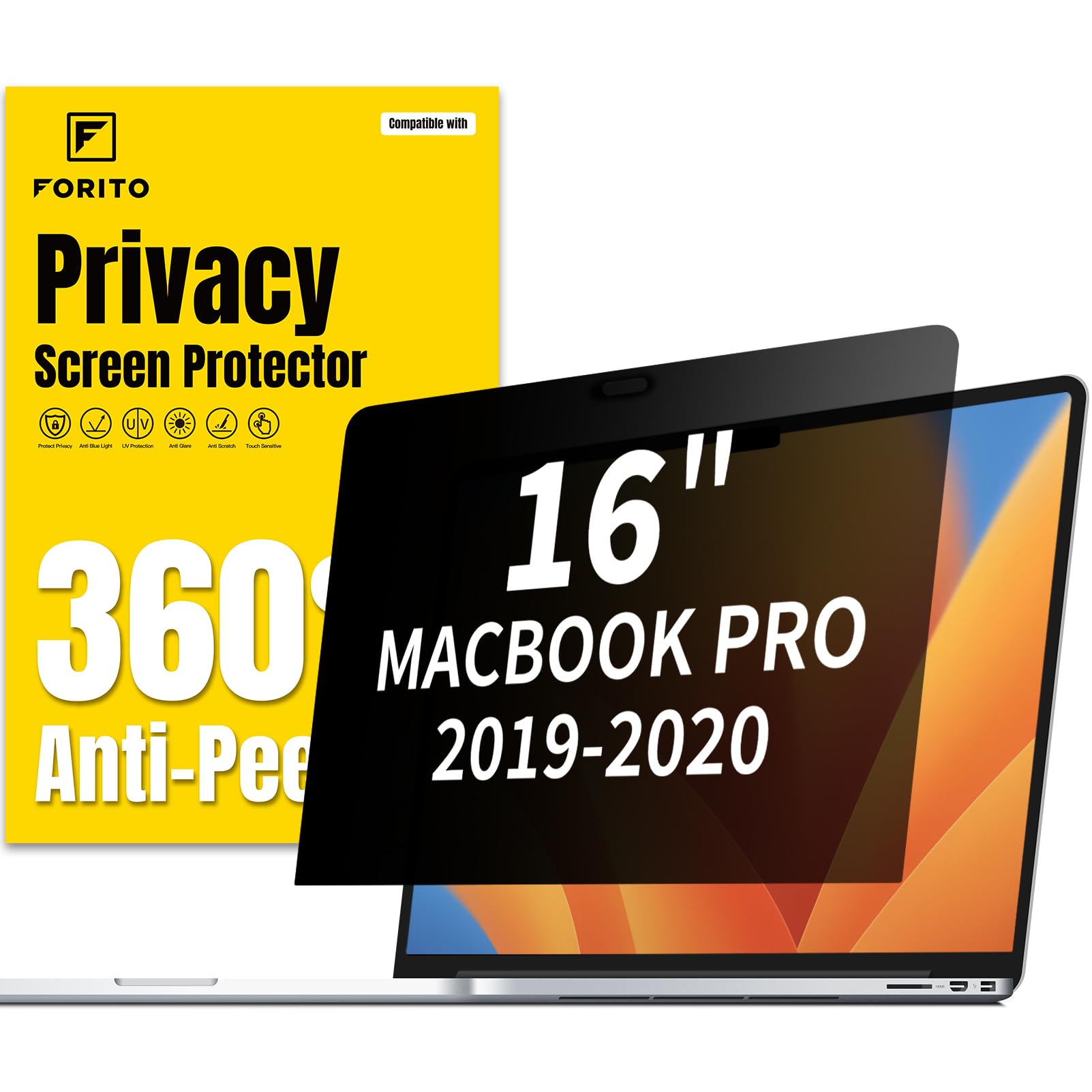 F FORITO 360° Privacy Screen Protector Compatible