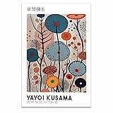 Yayoi Kusama Wall art, Abstract Japanese Canvas