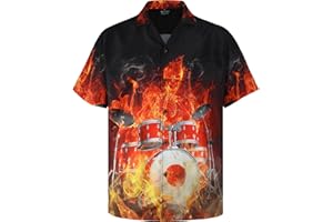 BEFOYI Funny Hawaiian Shirt for Men Women,Mens Hawaiian Short-Sleeve Casual Relaxed-Fit Button-Down Holiday Summer Beach