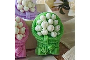 ESEDAGE Tulip Flower Candle Mold - Resin Casting Silicone Molds for Home Decor & Candle Making Wave Spiral Mold