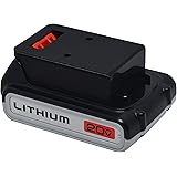 Barnyard Intel Battery Holder and Cover Compatible with Black+Decker 20V MAX (4-Pack Black)