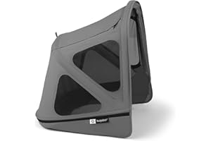 Bugaboo Donkey Breezy Sun Canopy Stroller Accessory with UPF 50+ Sun Protection and Ventilation Panels (Moon Grey)