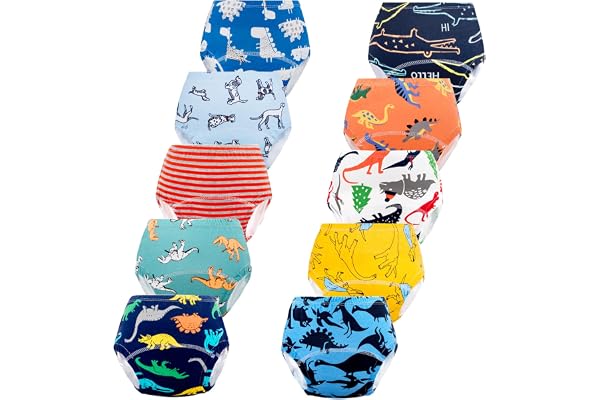 Potty Training Underwear for Girls, Toddler Learning Training Underwear Boys (10 Packs, 2T 3T 4T 5T)