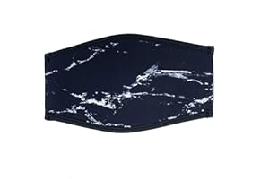 Wanty Innovative Diving Mask Slap Straps Wrapper - Neoprene Cover for Dive and Snorkel Masks (Black)