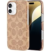 Coach Signature Canvas Slim Wrap iPhone 16 Case - Designer Phone Case - Signature Tan