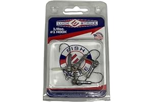 FISH LUCKE Luck E Strike Original Scrounger Jig Head - Creates Realistic Swimming Action to Soft Plastic Fishing Baits