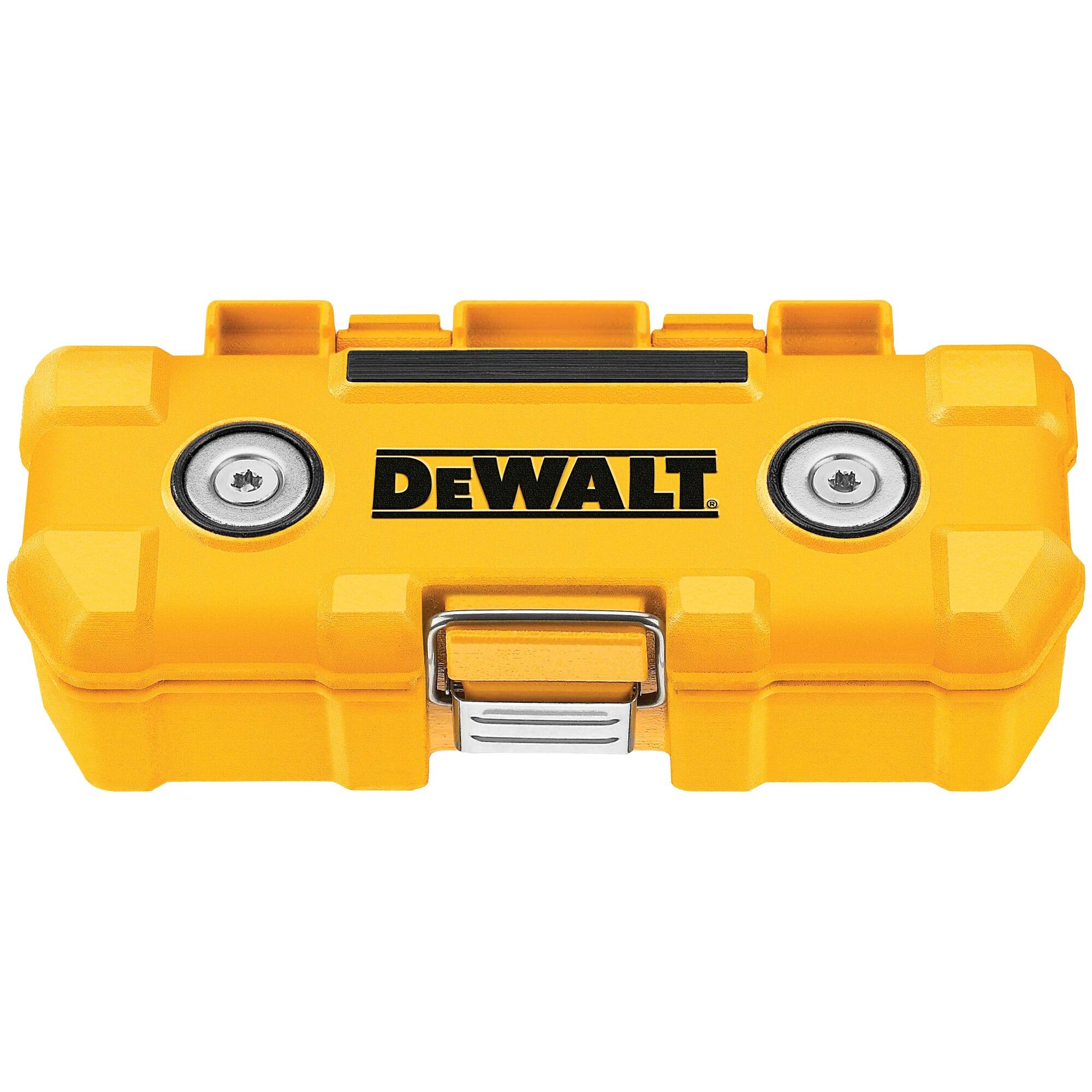 DEWALT Impact Driver Bit Set with Magnetic Tough Case, 15-Piece Carbide Tipped Bits (DWMTC15)
