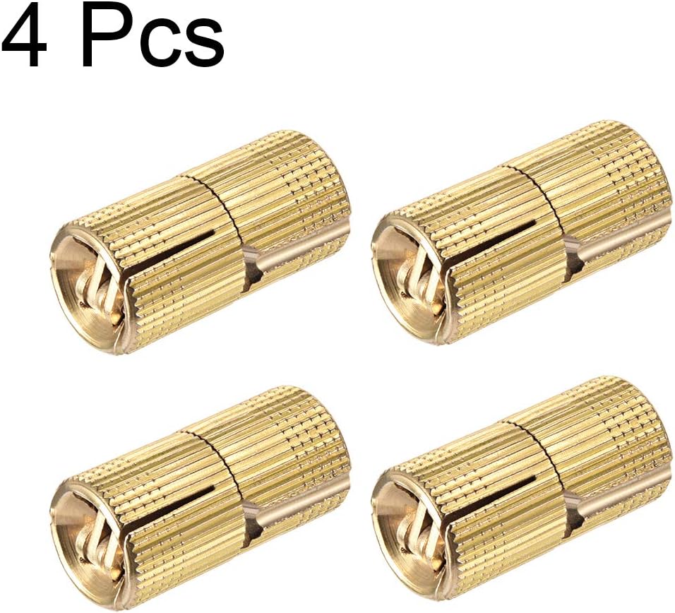 sourcing map Cylindrical 16mm Invisible Furniture Hinge Concealed Hinge 180 Degree Opening Angle 4pcs, 16mm(D),4 pcs - Image 4