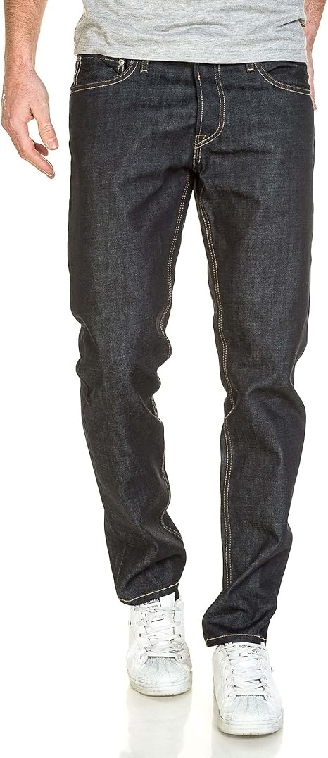 Jack & Jones Men's Original Mike Slim Comfort Fit Denim Jeans Dark Blue 215: Amazon.co.uk: Clothing