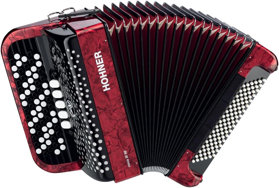 Hohner Nova Chromatic Accordion 96 Bass C System, Red Amazon.co.uk
