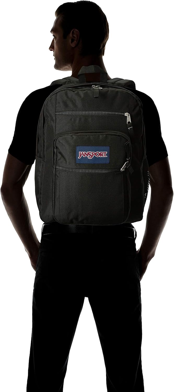JanSport Big Student Backpack - Sustainable 15-inch Laptop School Bag, Black: Clothing