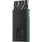 DUGRAFT Card Wallet for Men, Minimalist Credit Card Holder, Small Thin Mens Slim Wallet RFID, Metal Pop Up RFID Blocking Compact Wallet for Men