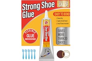 Evatage Waterproof Shoe Glue Kit for Sole Repair - Adhesive for Sneakers, Boots, Leather Handbags, Heels Fix