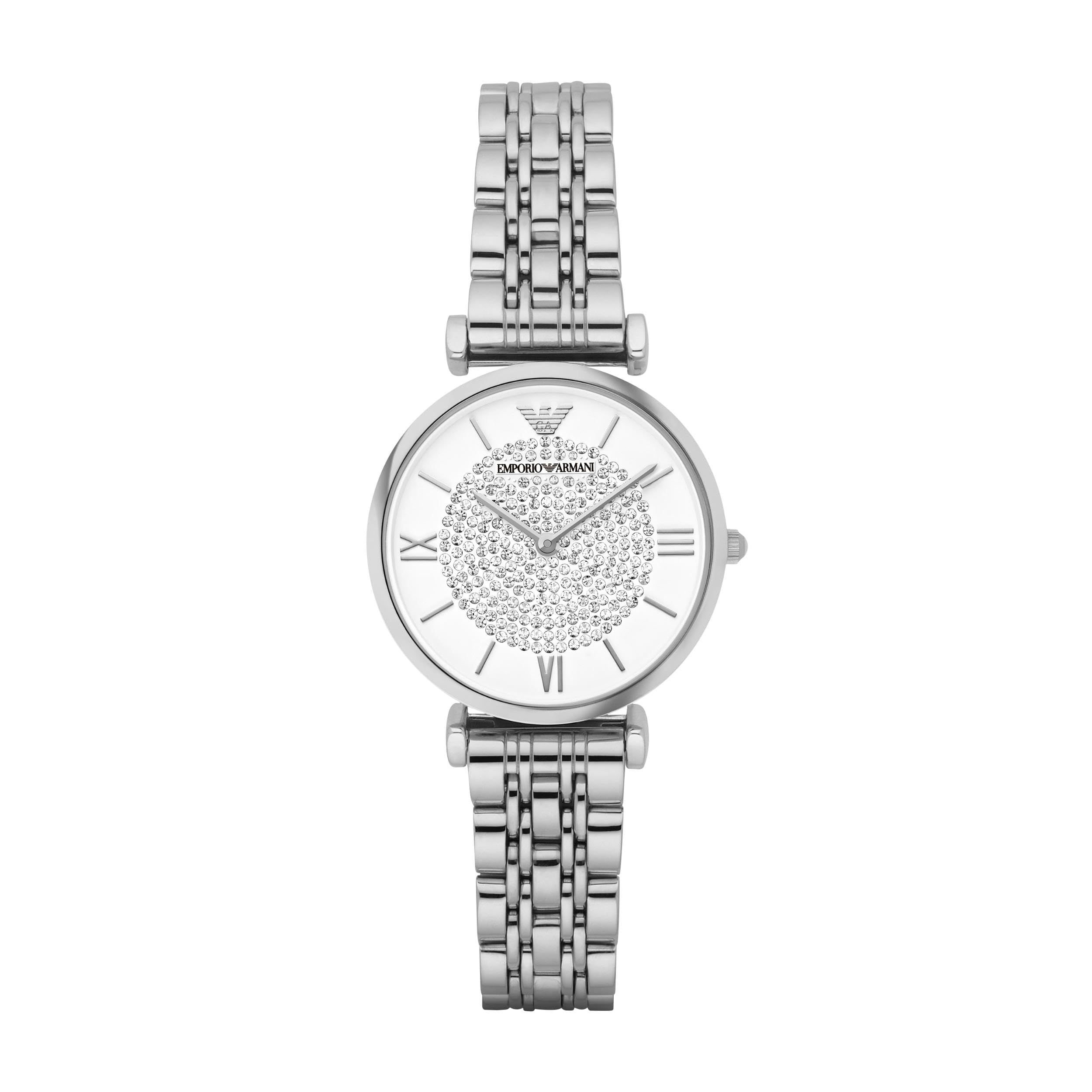 Emporio Armani Watch for Women, Two Hand Movement, 32 mm Silver Stainless Steel Case with a Stainless Steel Strap, AR1925 — image 1